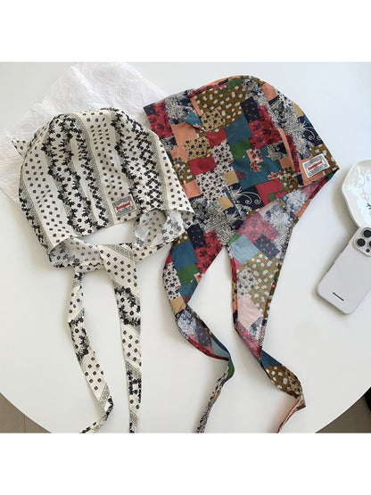 Haila - Fashion Print Hat-shaped Headscarf - Light & Stylish