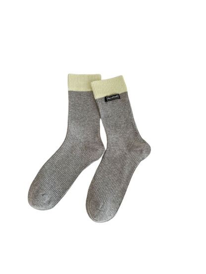 Rufia - Color-Block Mid-Calf Socks