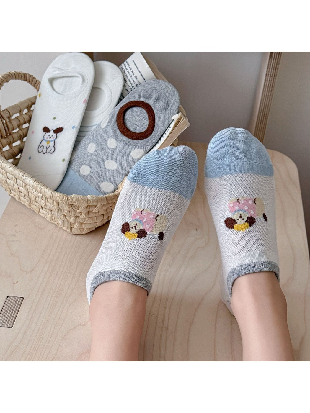 Rufia - Everyday Pattern Mix Women's No Show Socks