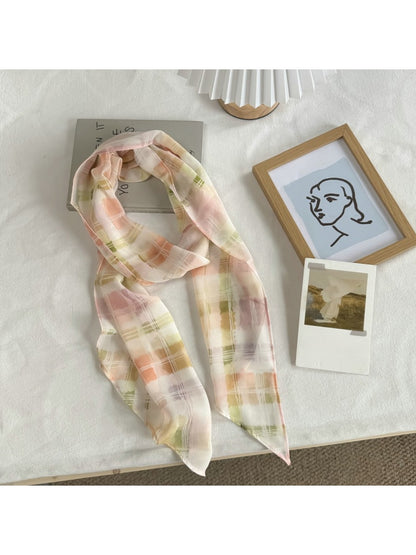 Scarvii - Romantic Style Minimal Printed Scarf