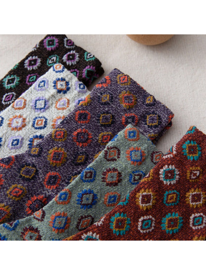Rufia - Boho Geometric Knit Crew Socks product image 1