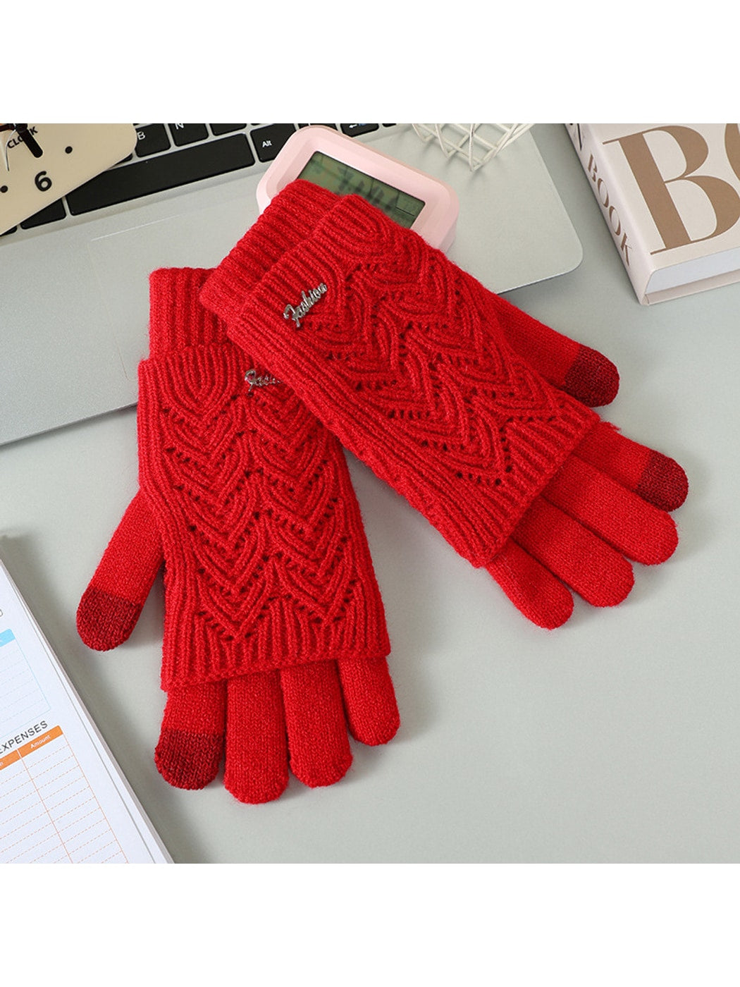 Gloving - Women's Layered Touchscreen Knit Gloves