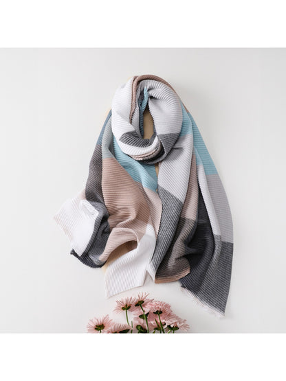 Scarvii - Colorblock Striped Winter Scarf