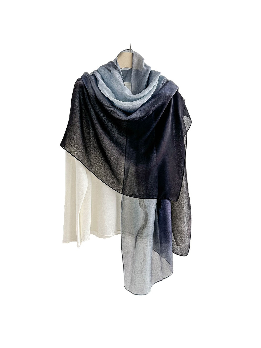 Scarvii - Fashion Ink Print Summer Wrap Scarf