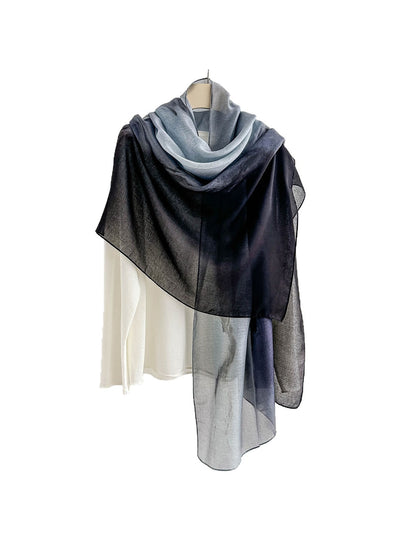 Scarvii - Fashion Ink Print Summer Wrap Scarf