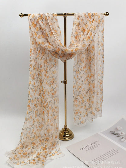 Scarvii - Floral Print Scarf & Shawl