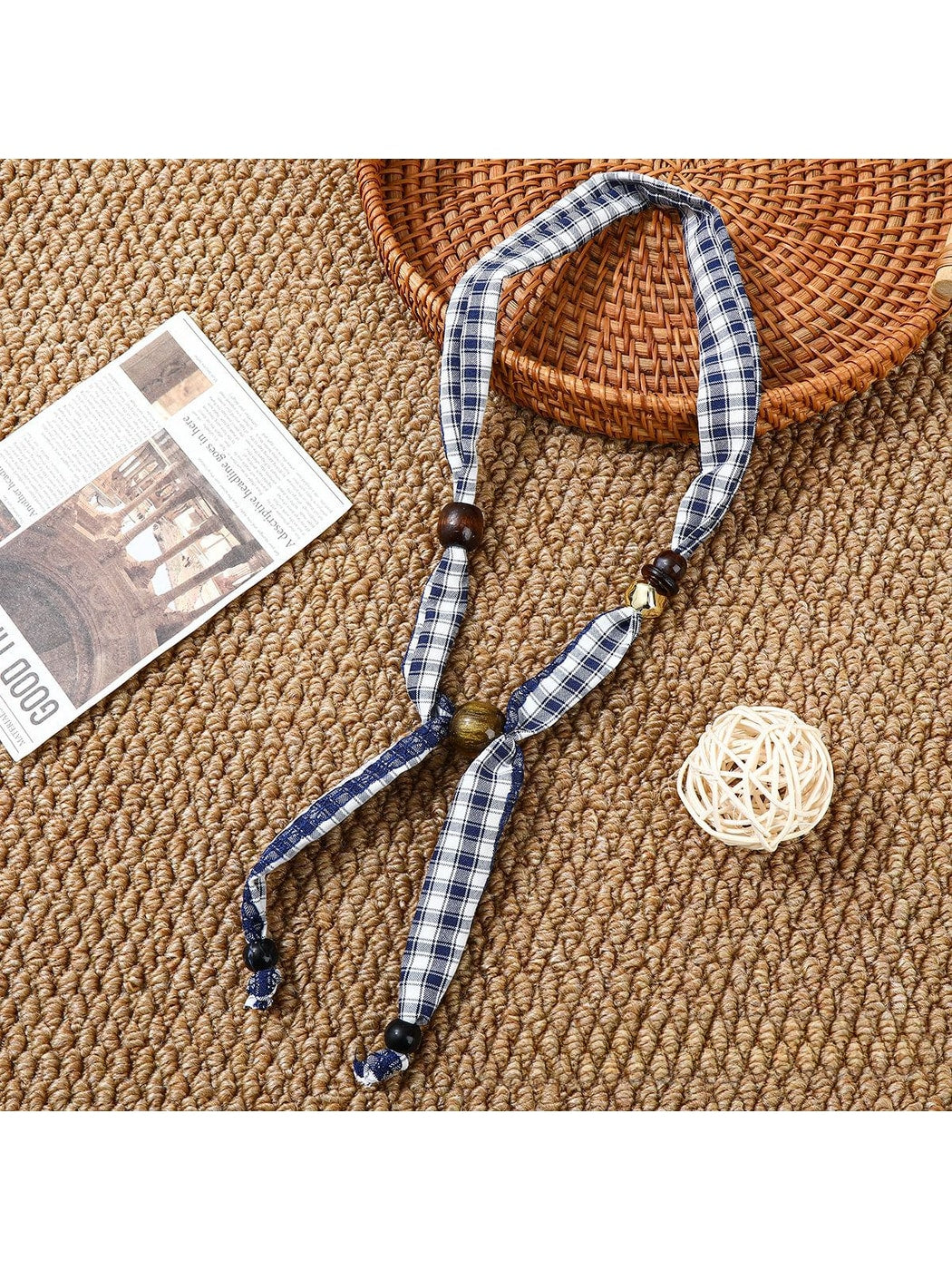 Scarvii - Retro Plaid Print Fashion Scarf