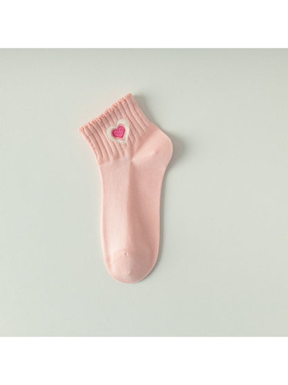 Rufia - Sweet Heart Detail Ribbed Crew Socks product image 5