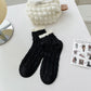 Rufia - Black and White Lace Trim Ankle Socks