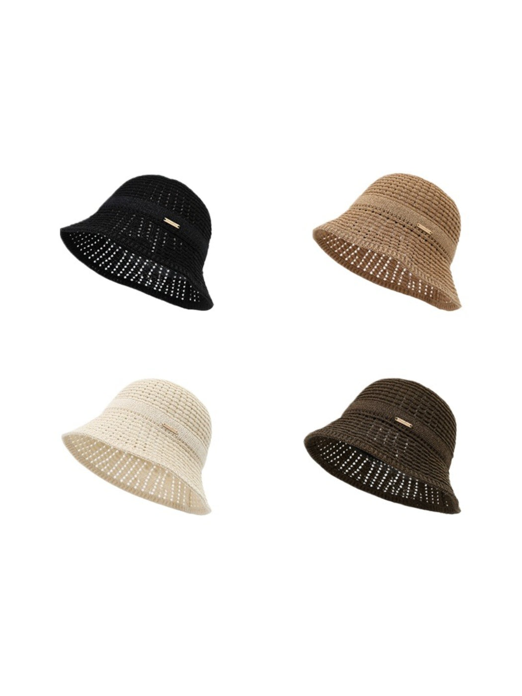 Haila vintage sun bucket hat with lace detail displayed on a white background