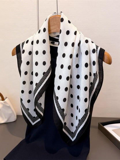 Scarvii - Square Scarf with Polka Dots – Classic & Stylish