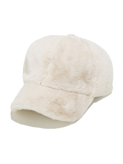 Haila Fuzzy Plush Baseball Cap