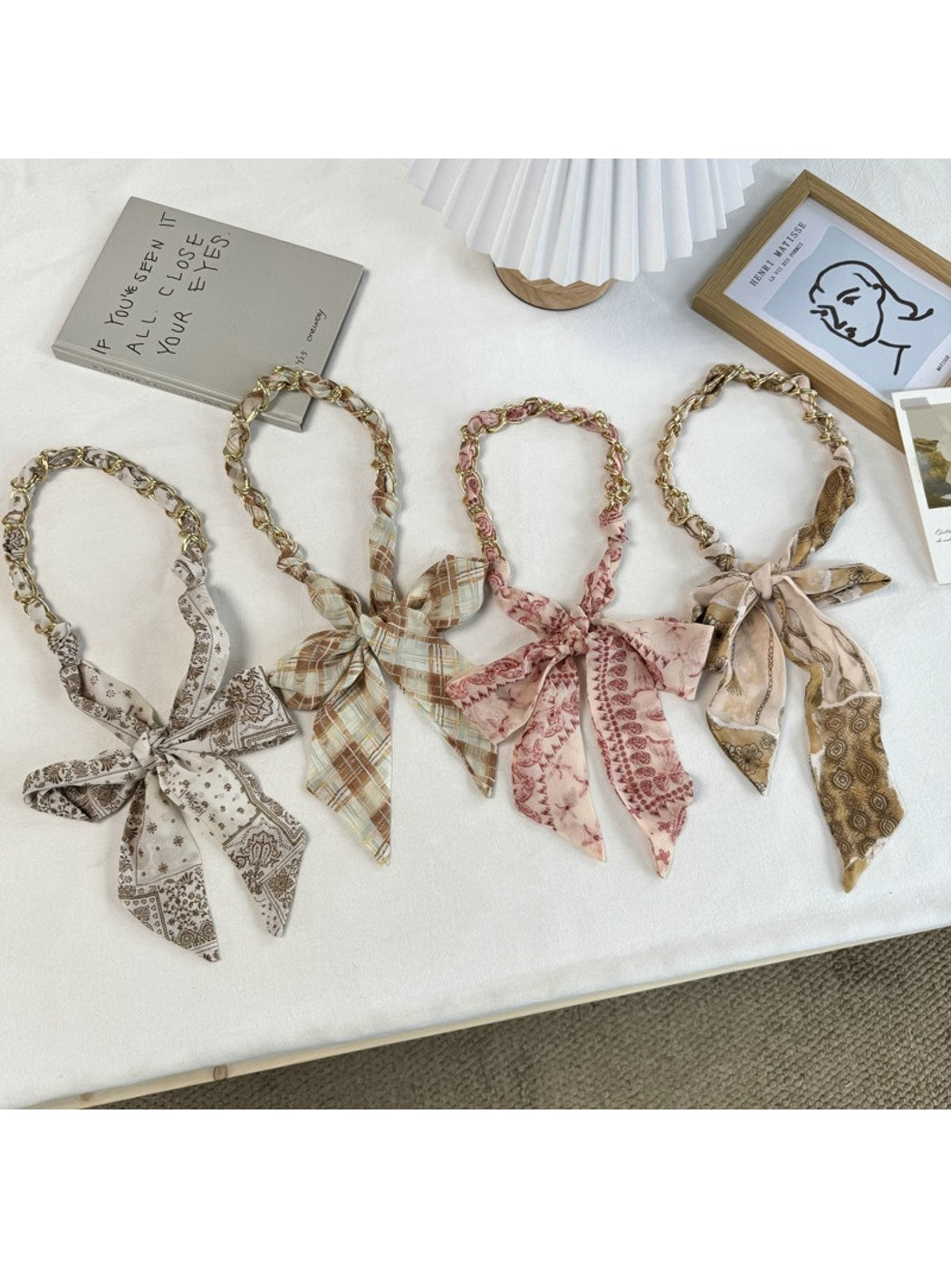 Scarvii - Chic Patterned Fashion Narrow Scarf