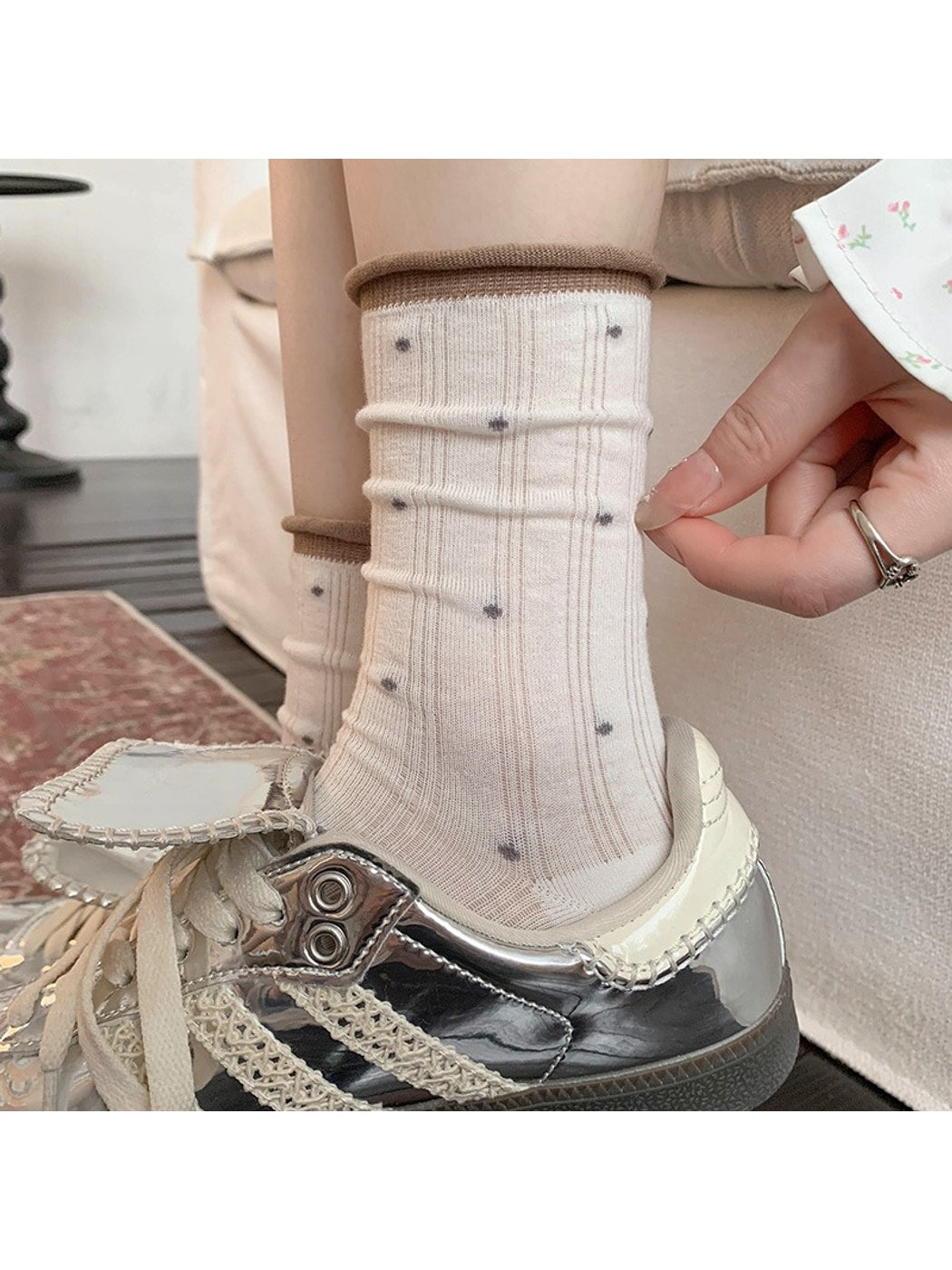 Rufia - Lightweight Polka Dot Socks
