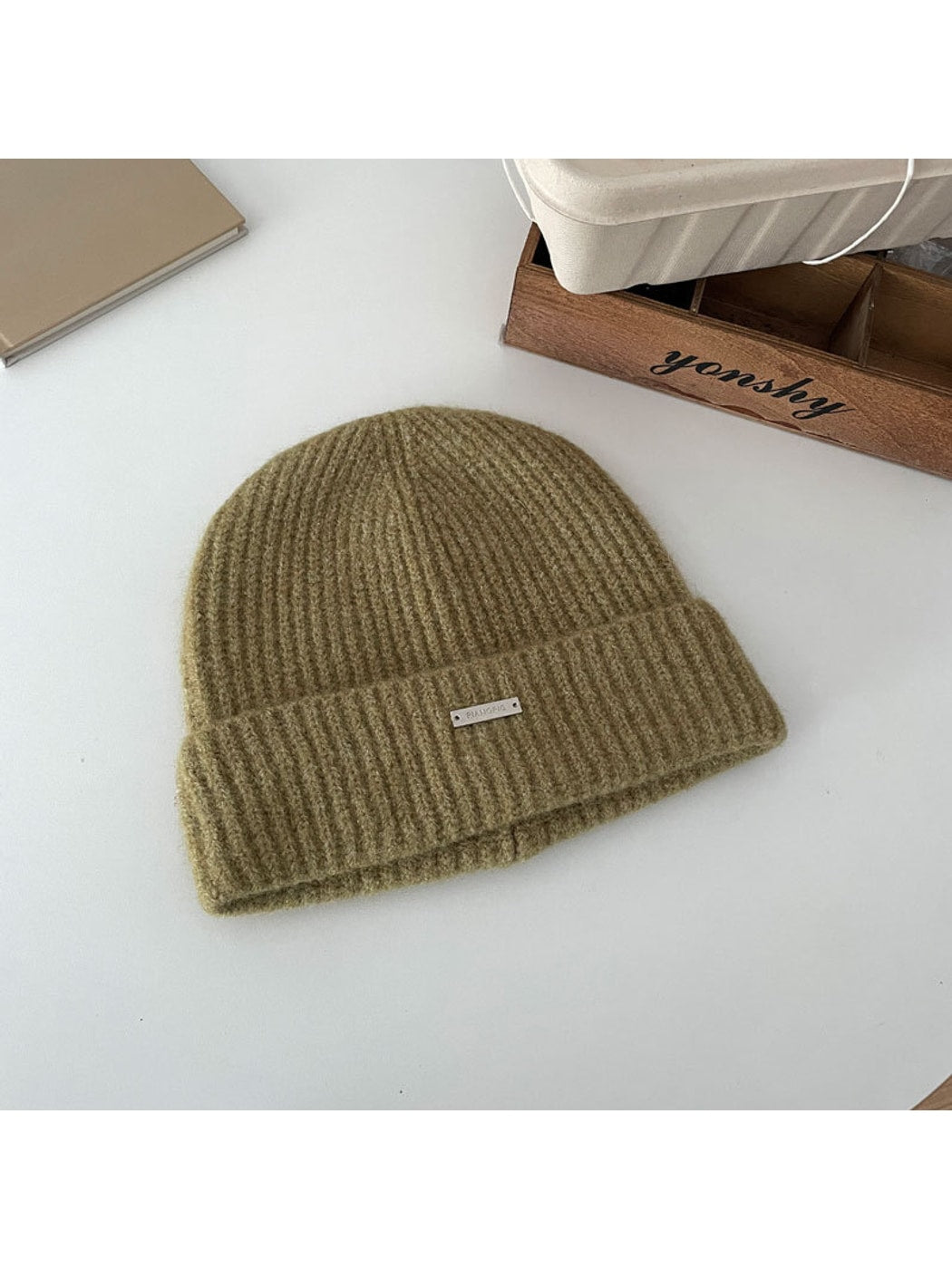 Haila - Clean Ribbed Round Crown Winter Beanie