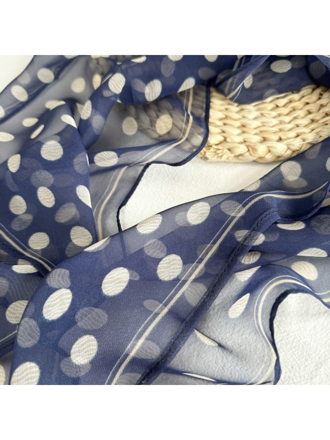 Scarvii - Polka Dot Long Neck Scarf