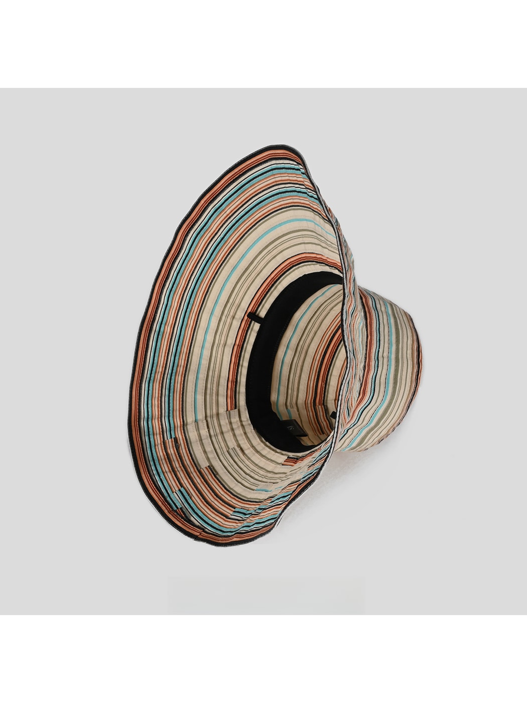 Haila - Colorful Striped Wide Brim Bucket Hat