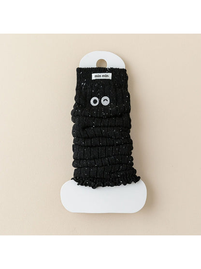 Rufia - Cute Face Slouchy Knit Winter Leg Warmers