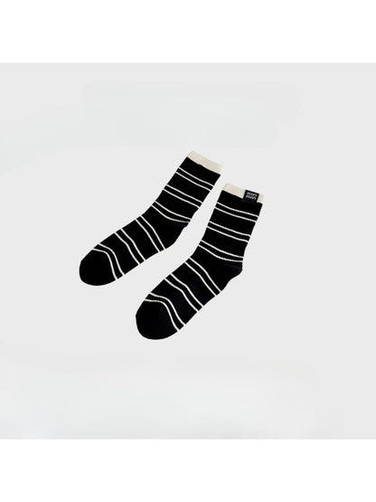 Rufia - Ribbed Cartoon Patch Contrast Cuff Crew Socks product image 4