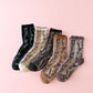 Rufia - Vintage Floral Relief Crew Socks