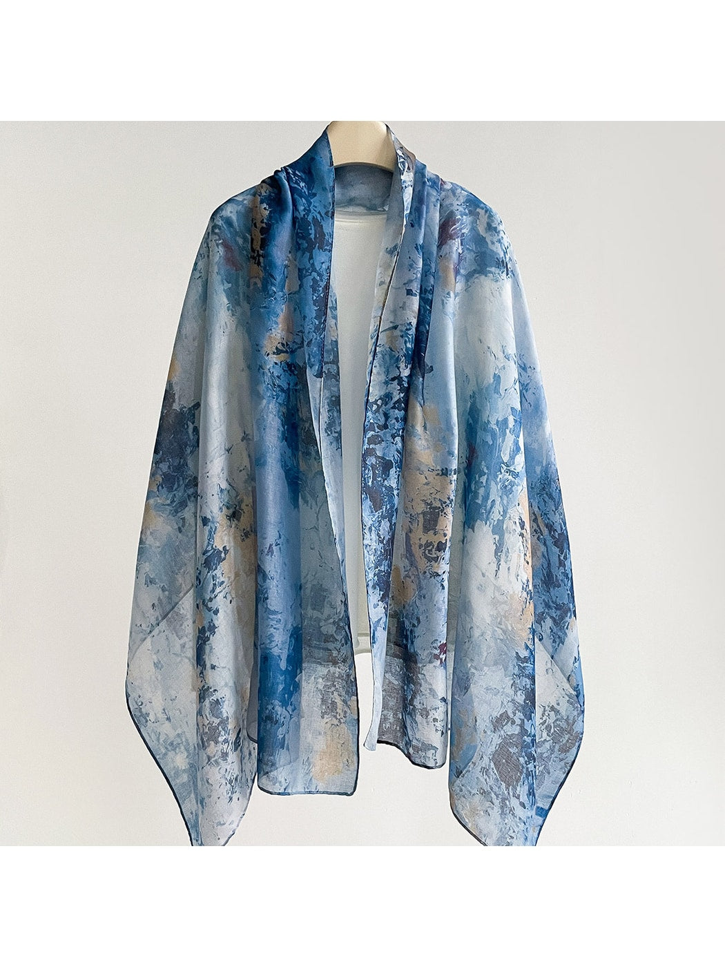 Scarvii - Vintage Floral Print Summer Wrap Scarf