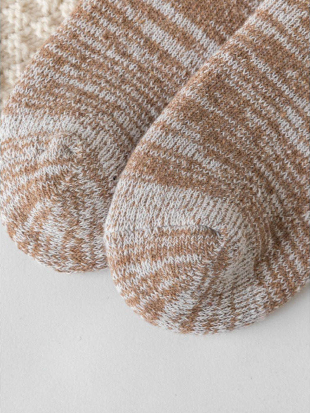 Rufia - Women’s Stripe Mid-Calf Winter Socks - 5 Pairs/Pack