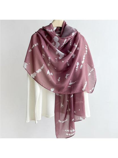 Scarvii - Abstract Print Lightweight Scarf