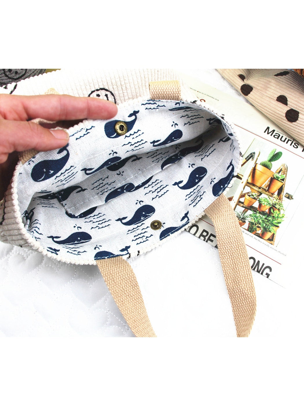 Cosbai - Soft Hand-Carry Printed Pattern Bag