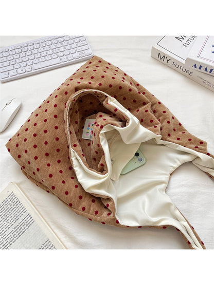 Cosbai Ditsy Floral Cosmetic Pouch folded flat to show compact size