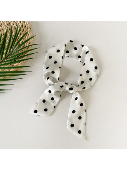 Scarvii - Classic Polka Dot Skinny Scarf Bandana