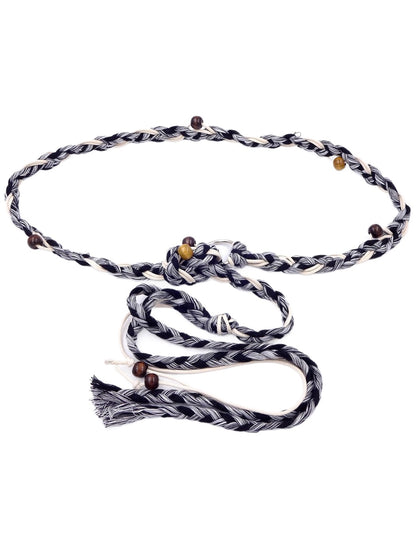 Beco - Colorblock Decorative Braided Waist Chain