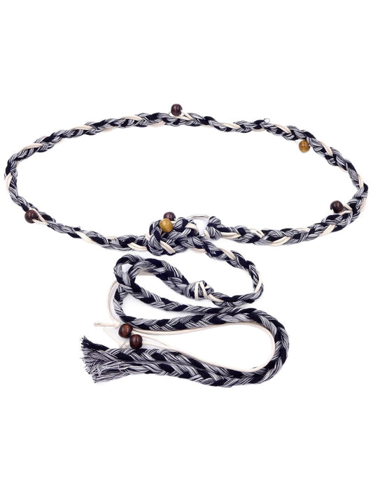 Beco - Colorblock Decorative Braided Waist Chain