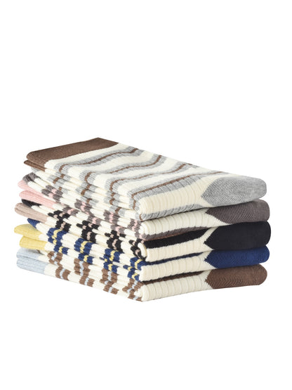 Rufia - Striped Women's Socks for Fall & Winter