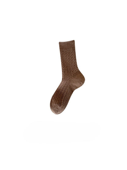 Rufia - Cozy Cable Texture Crew Socks