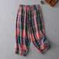 Shea - Colorful Summer Checkered Relaxed Pants