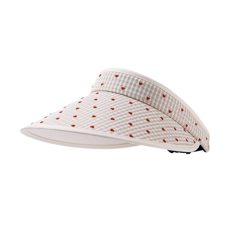 Haila open crown summer shade hat in beige with wide brim on white background