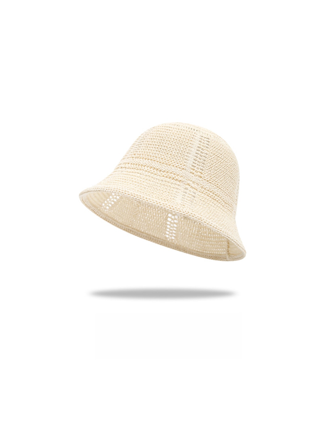 Haila - Round Crown Solid Color Women's Bucket Hat