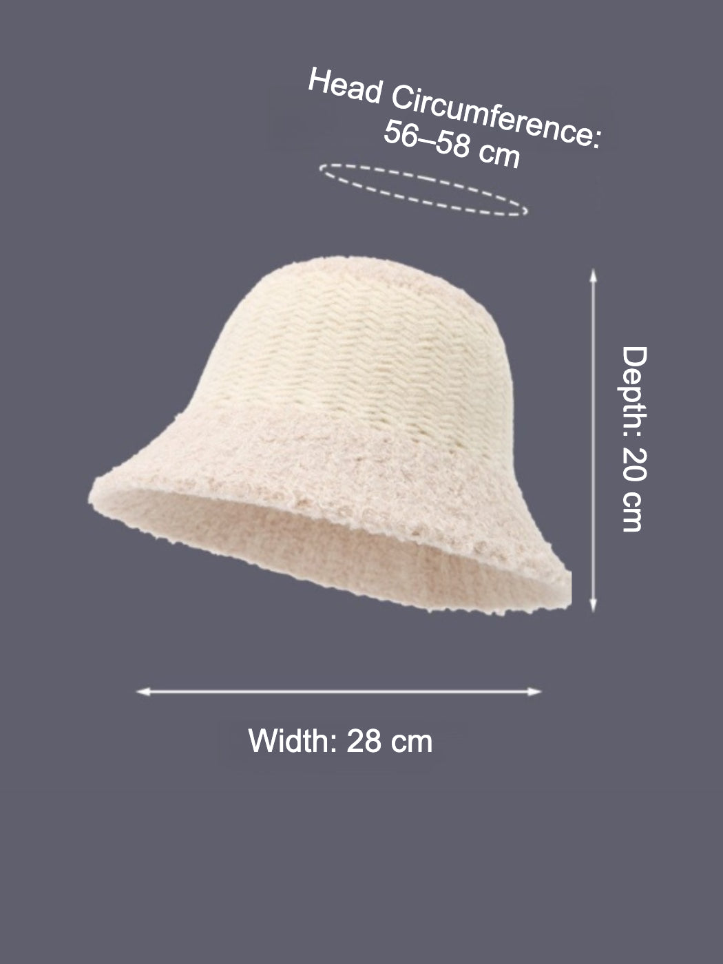 Haila – Two-Tone Fuzzy Bucket Hat