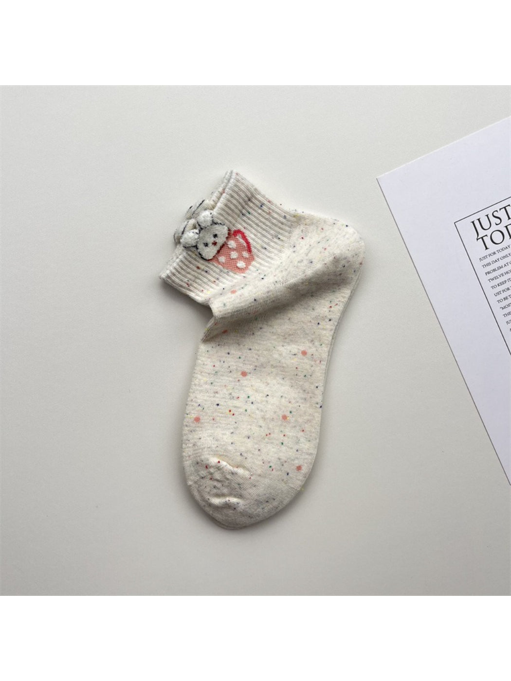 Rufia solid blue low cut socks