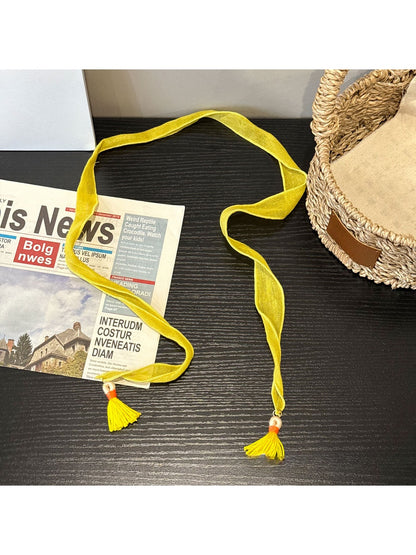 Scarvii - Tassel Skinny Neck Styling Scarf