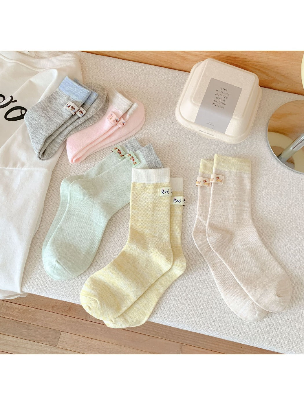 Rufia - Sweet Dog Label Mid-Calf Socks