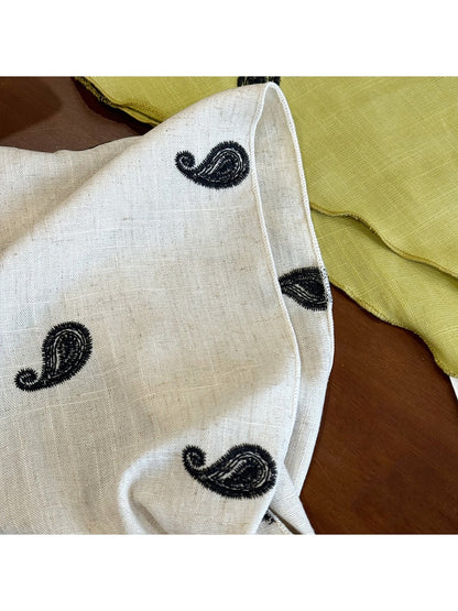 Scarvii - Simple Embroidered Triangle Scarf