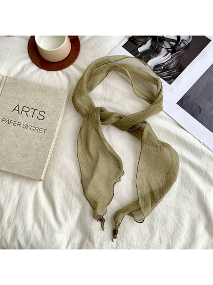 Scarvii Solid Color Skinny Scarf product image