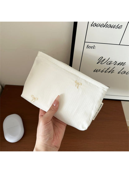 Cosbai Ribbed Stripe Makeup Pouch product image