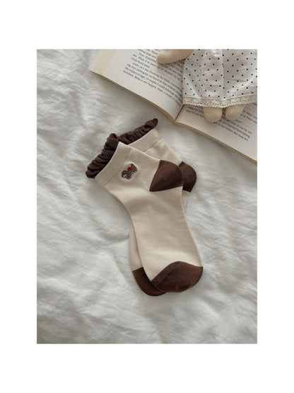 Rufia - Cute Animal Embroidered Crew Socks product image 5