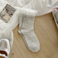 Rufia - Sheer Mesh Panel Socks with Bow Detail