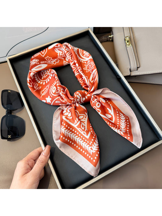 Scarvii Vintage Paisley Square Scarf