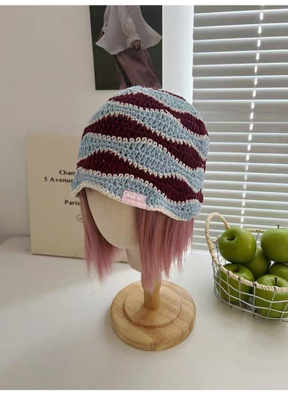 Haila - Fresh Color‑Block Stripe Bucket Hat