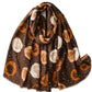 Scarvii - Retro Fresh Style Circular Print Scarf