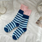 Rufia - Striped Contrast Mid-Calf Socks